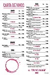 Carta de Vinos Al Trasluz